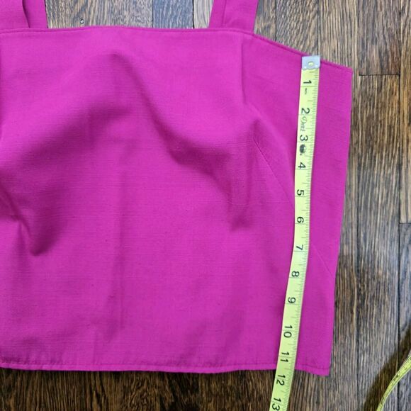 True Vintage Deadstock Hippie Crop Tank Top Union Made 70s 60s USA Hot Pink Chic - Picture 11 of 15